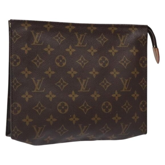 LOUIS VUITTON Monogram Poche Toilette 26 Pouch M47542 LV Auth 134418 - Picture 1 of 16